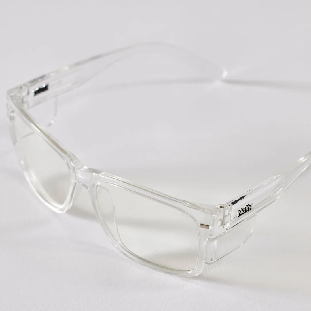 BIG Kenneth Clear Frame / Clear Lens Safety Glasses - Image 3
