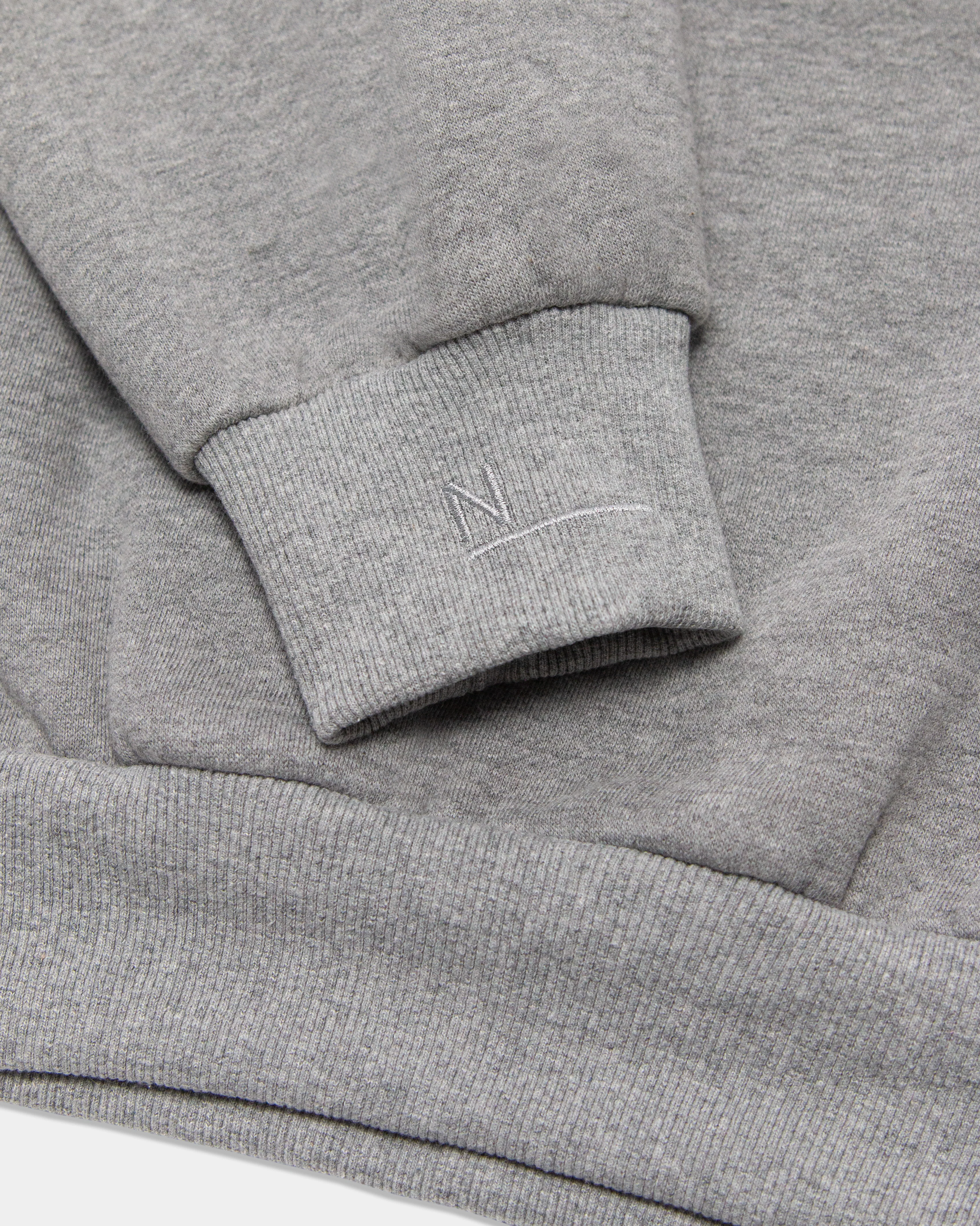 Blank Hoodie - Grey Marle - Image 6