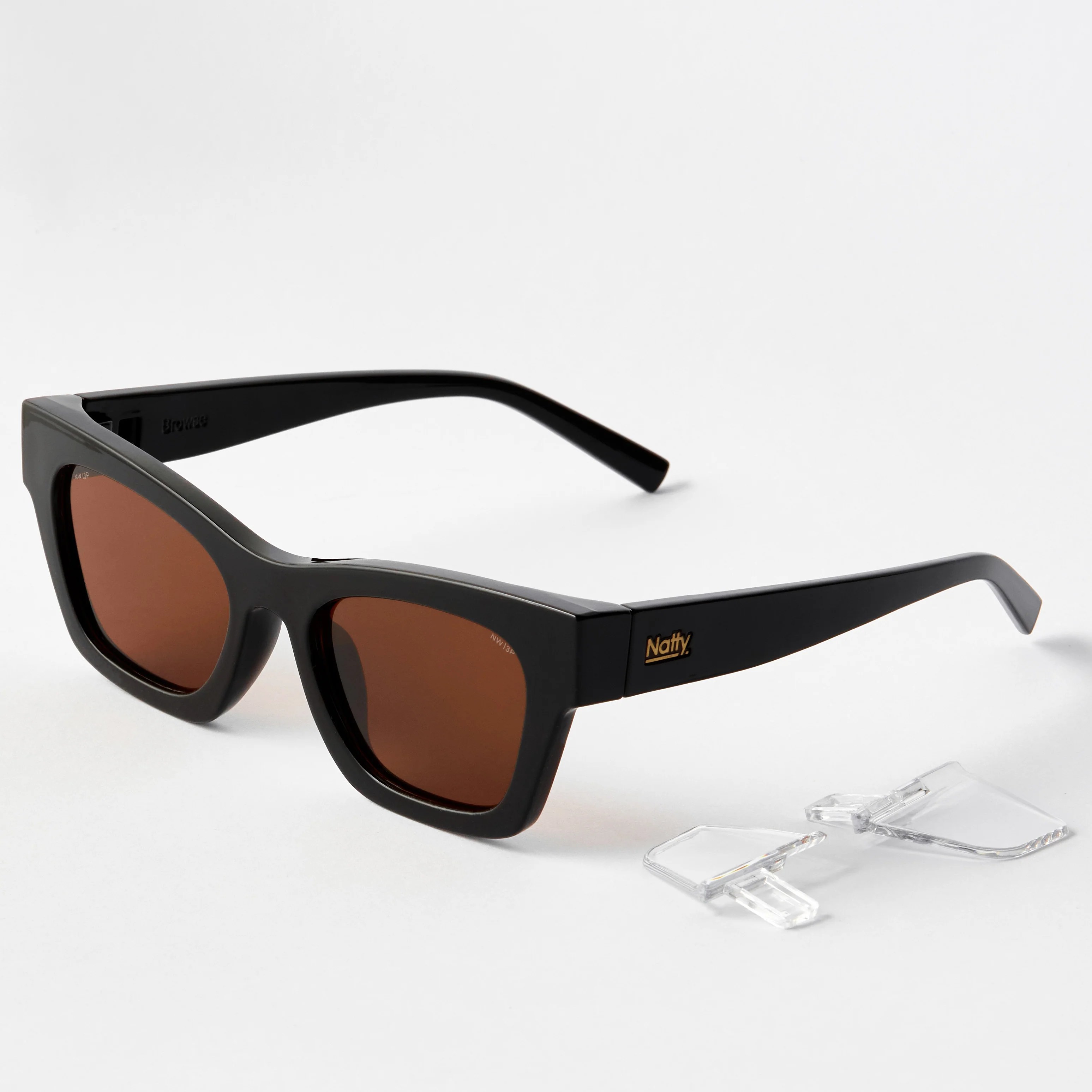 Browse Black Frame / Brown Lens Polarised Safety Glasses - Image 3