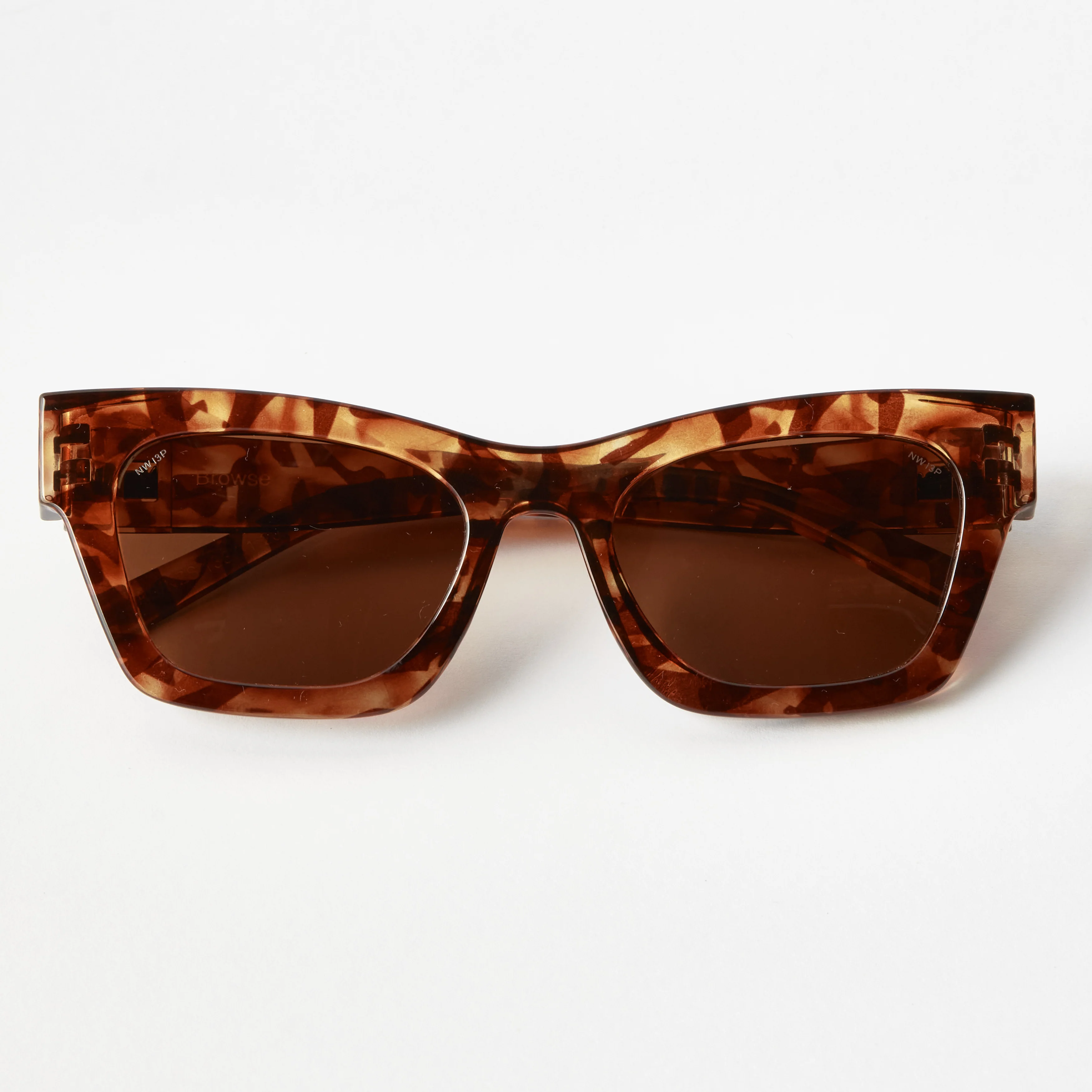 Browse Hazel Tortoise Frame / Brown Lens Polarised Safety Glasses - Image 3
