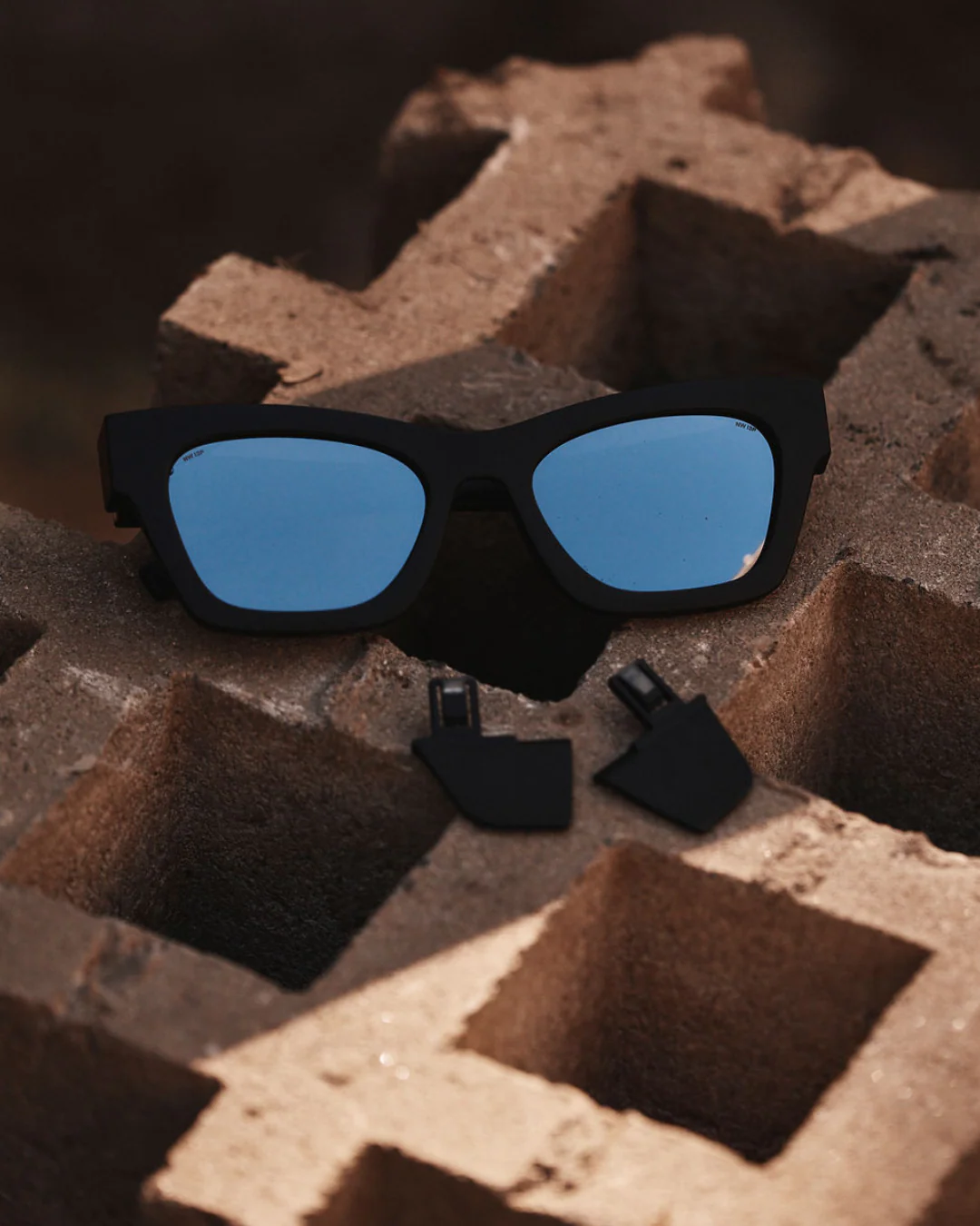 Browse Matte Black / Silver Polarised Mirror Safety Glasses - Image 7