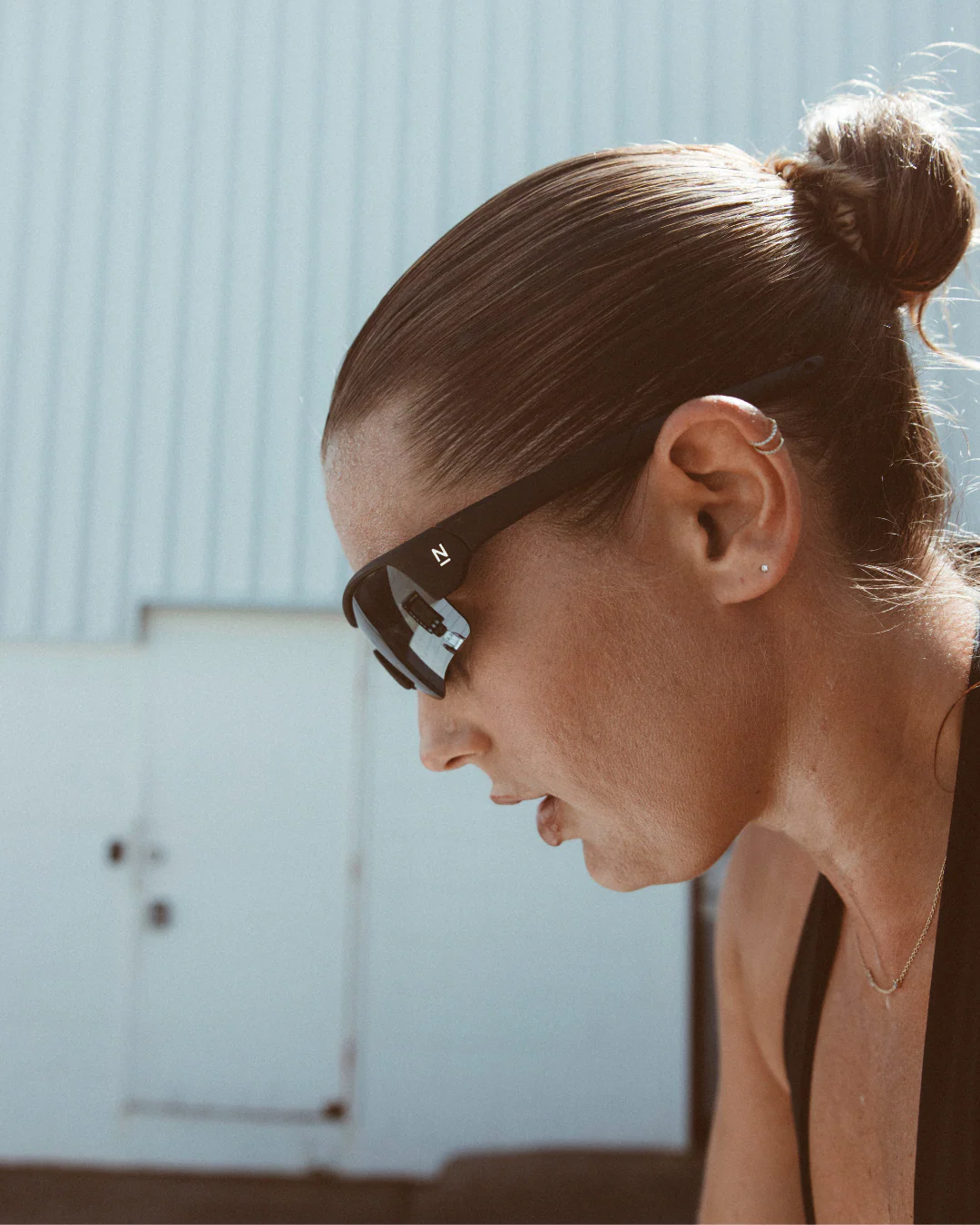 Rev Matte Black / Silver Polarised Mirror Lens Safety Glasses - Image 4
