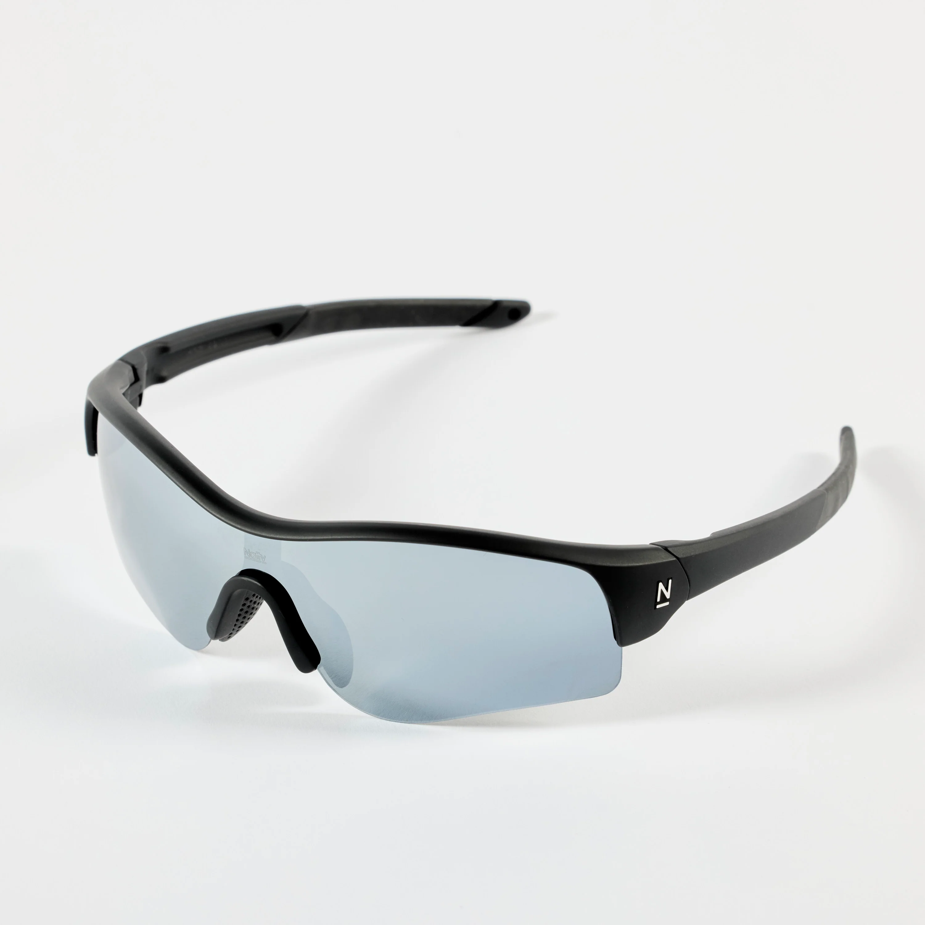 Rev Matte Black / Silver Polarised Mirror Lens Safety Glasses - Image 5