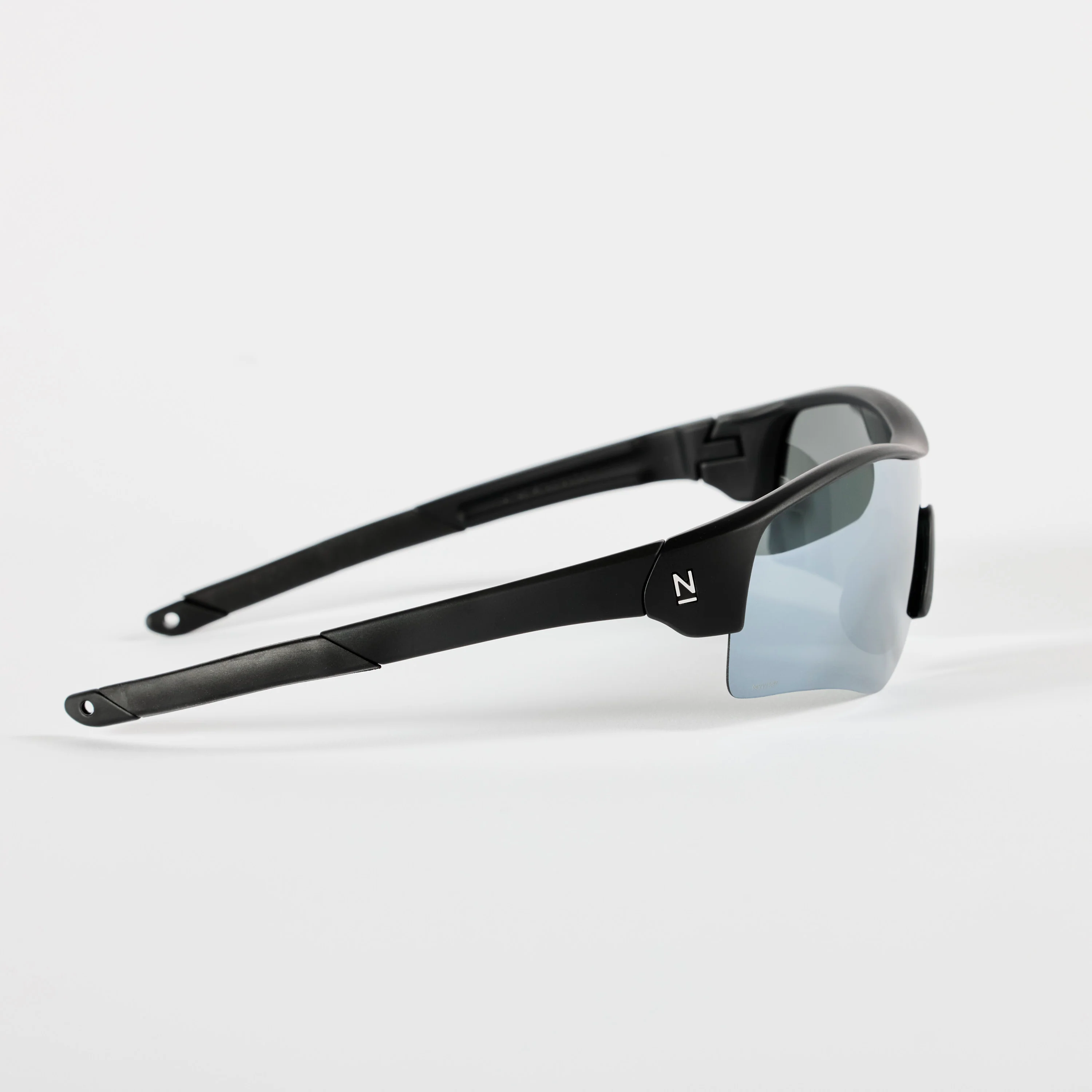 Rev Matte Black / Silver Polarised Mirror Lens Safety Glasses - Image 6