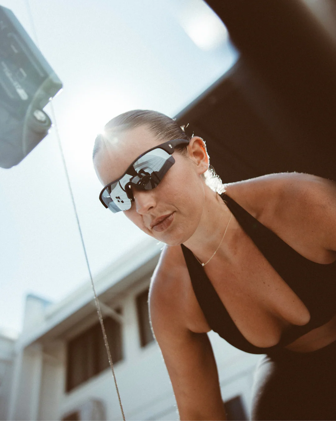 Rev Matte Black / Silver Polarised Mirror Lens Safety Glasses - Image 9