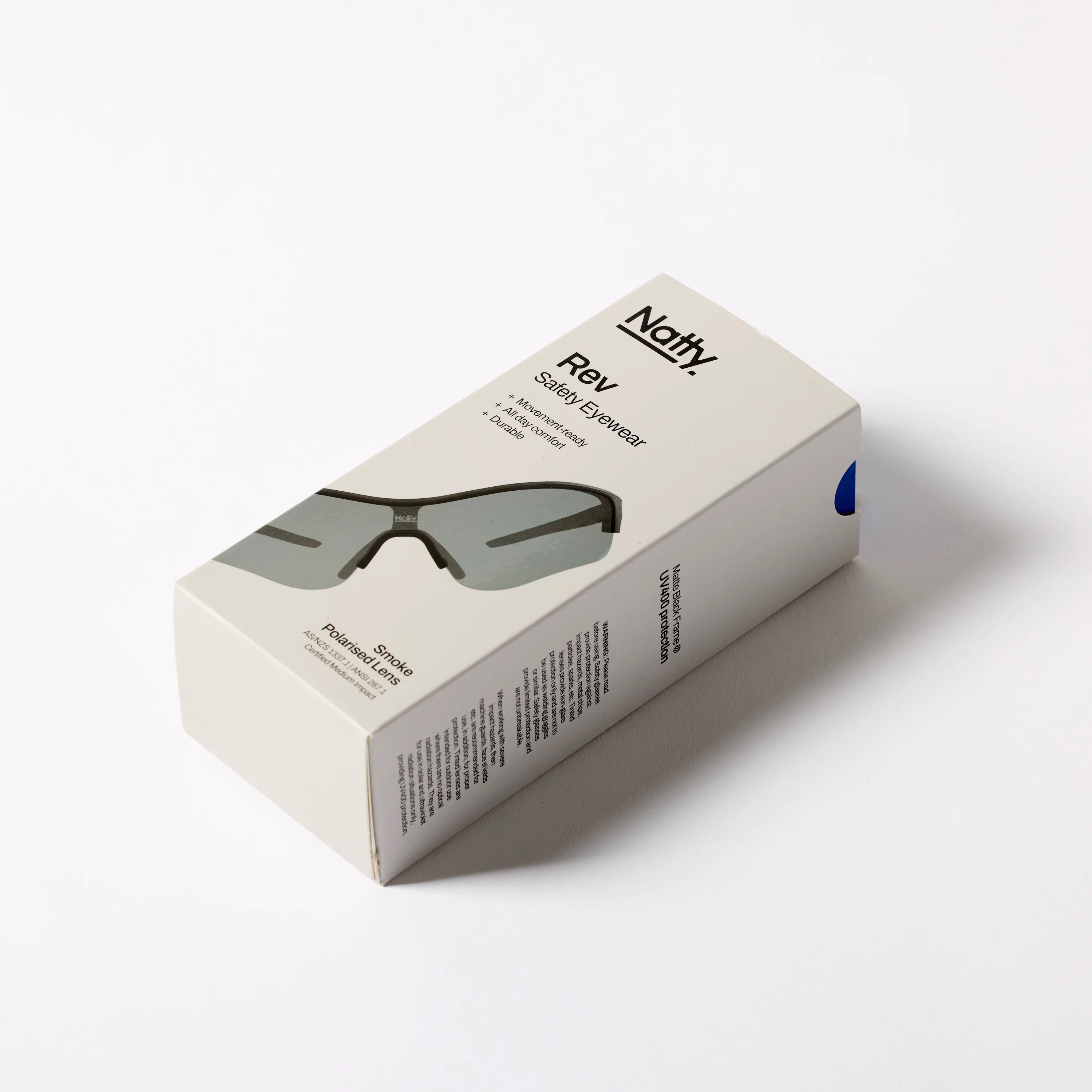 Rev Matte Black / Smoke Polarised Lens Safety Glasses - Image 10