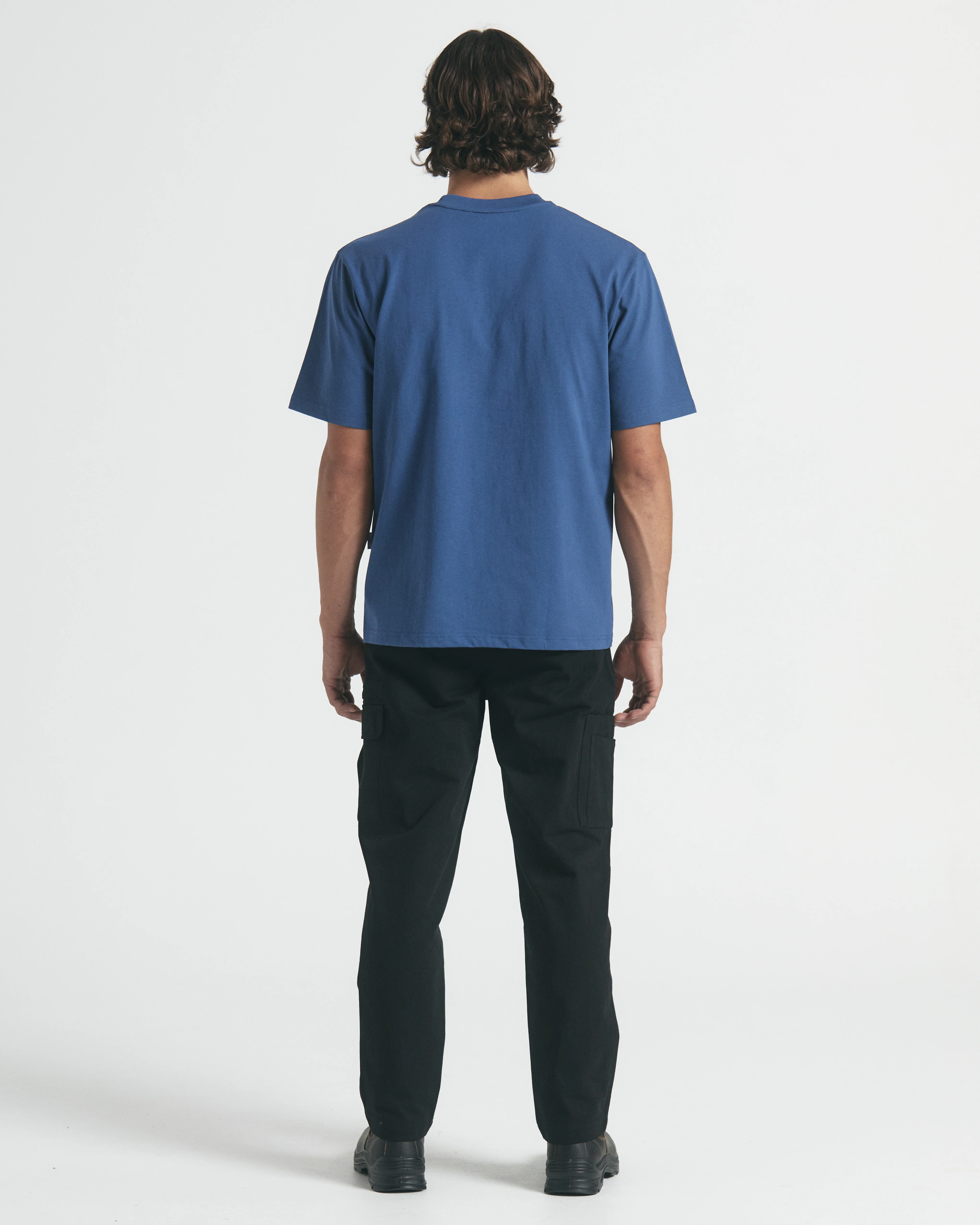 Men's Signature Tee - Steel Blue - Image 3