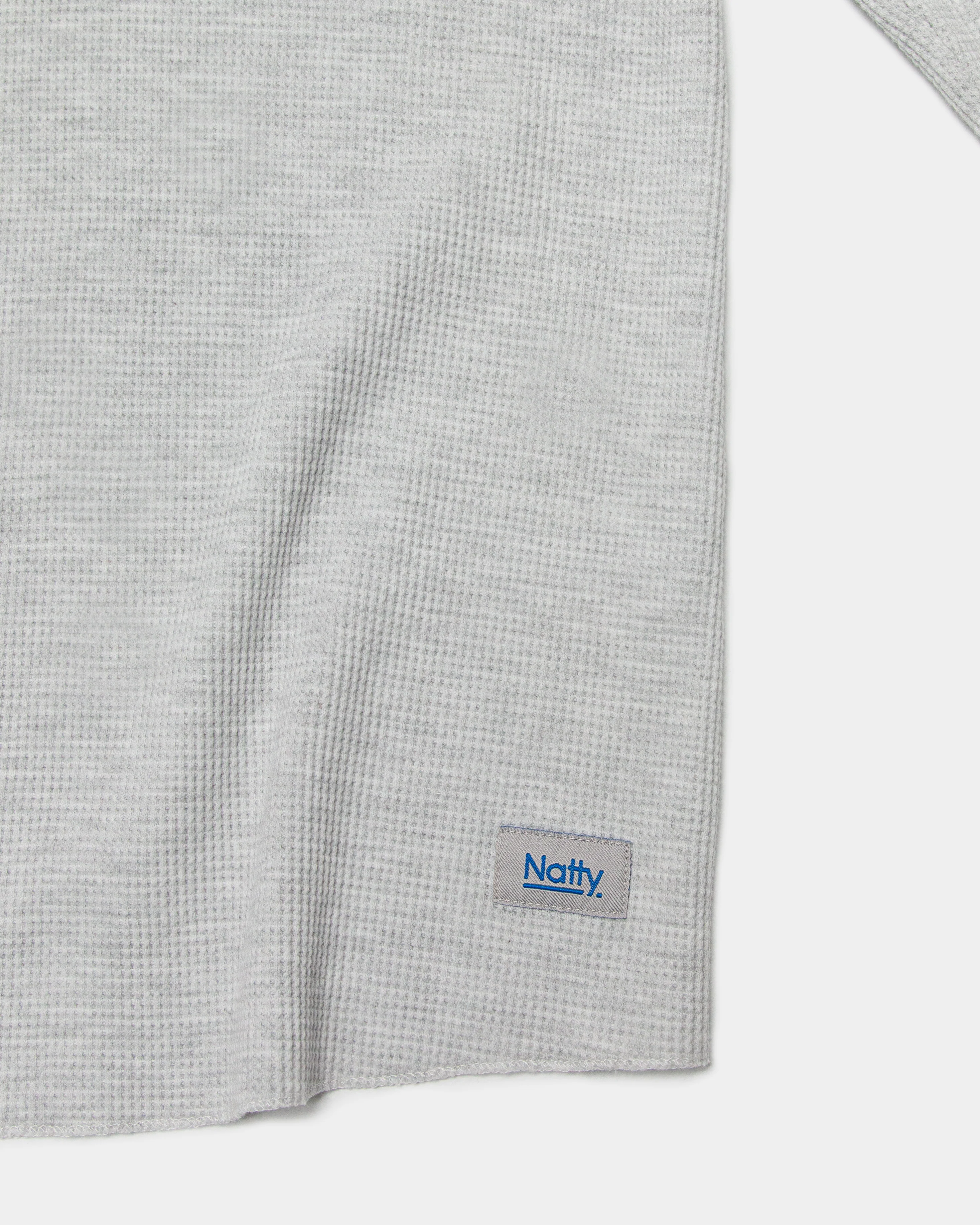 Waffle LS T-Shirt - Grey Marle - Image 5